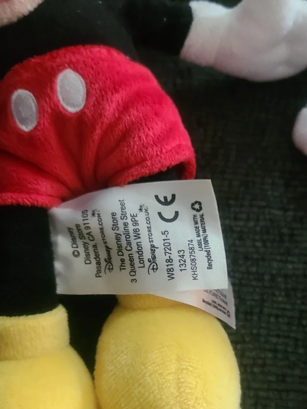Disney Mickey & Minnie Plush Bundle - Black, Red, Yellow, Cream